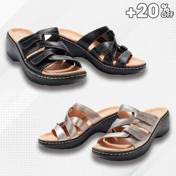 Ease Sandal – 2023 Soft Bottom Massage Orthopedic Wedge Slide Sandals