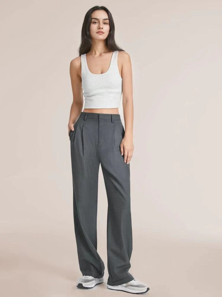HIGH WAIST TAILORED WIDE LEG PANTS BUY 2 Free shipping